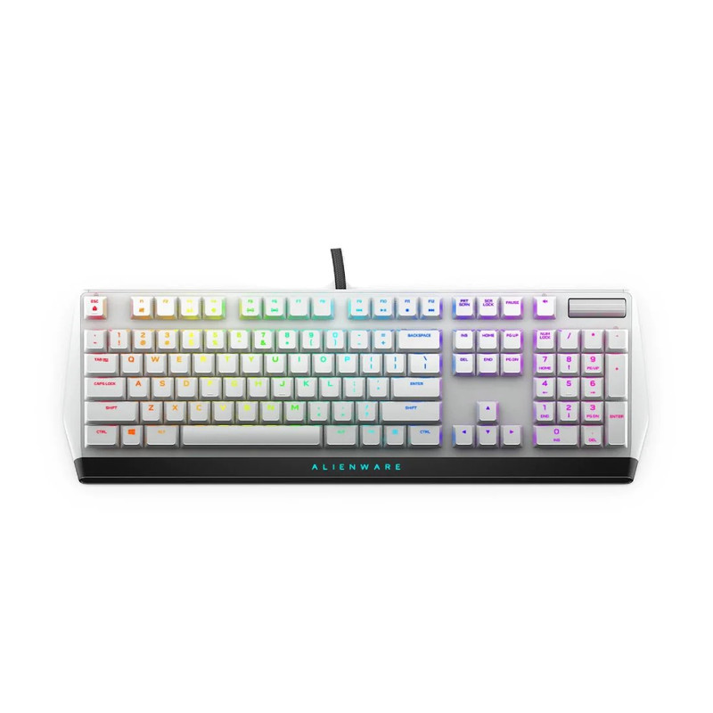 Alienware AW510K RGB Wired Mechanical Gaming Keyboard - Black & White - كييبورد